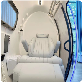 AeroVita™ - Compact Seated Steel HBOT Chamber for Oxygen Therapy